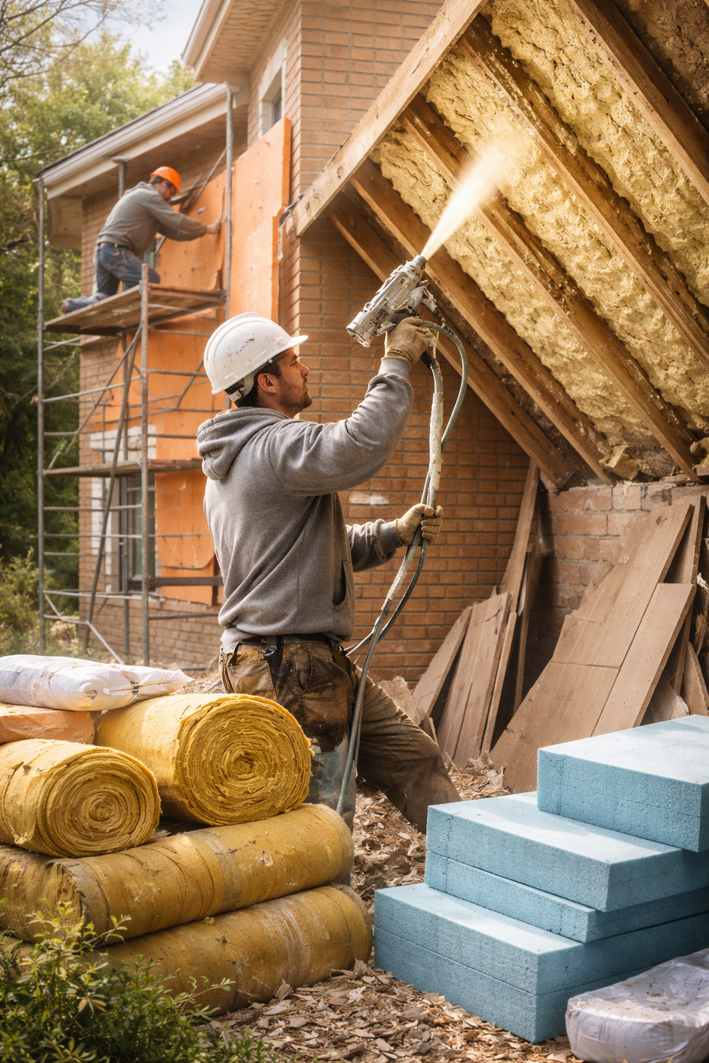 Утепление домов в Усинске под ключ от 4300 руб/м2 | Профессионально — ТепломастерСнс