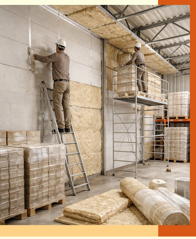 Утепление склада готовой продукции в Усинске от 1996 руб./м2 — комплексно | ТепломастерСнс