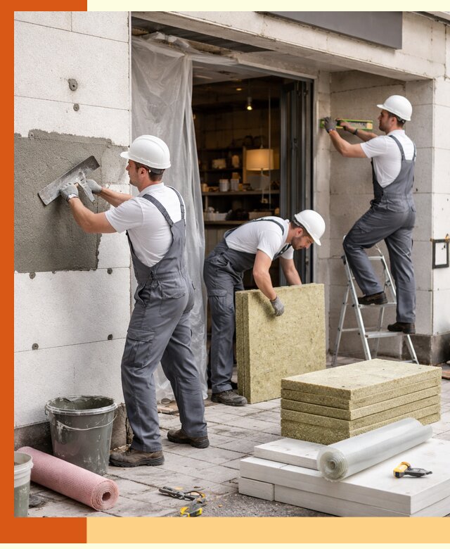 Утепление кафе в Усинске: профессиональная теплоизоляция и монтаж