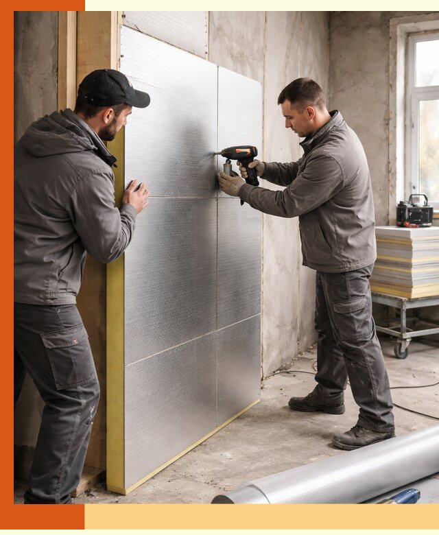 Утепление PIR панелями домов и зданий в Усинске