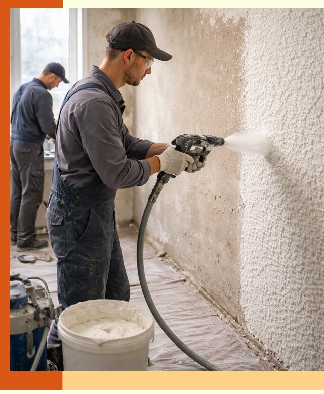 Утепление стен жидкой теплоизоляцией в Усинске для квартир и домов