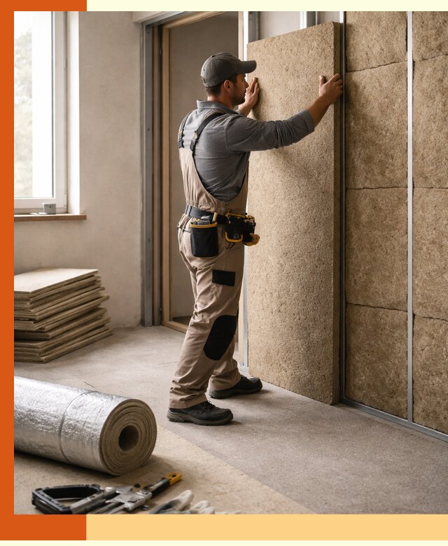 Шумоизоляция дома в Усинске — комплексная защита от шума