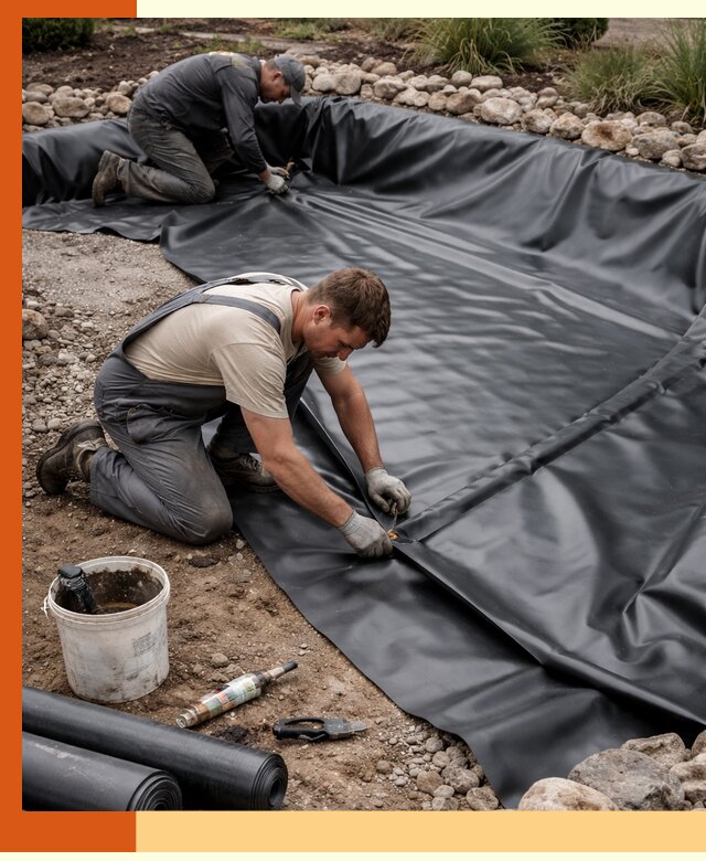 Гидроизоляция пруда в Усинске: надежная защита и герметизация